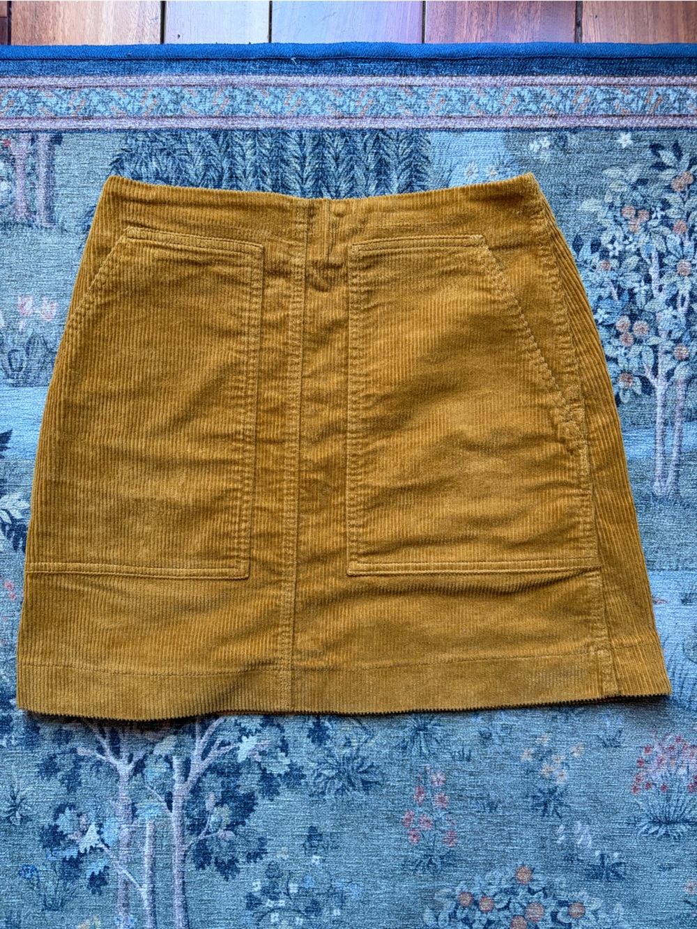 Uniqlo Corduroy Pocket Mini Skirt - Mustard